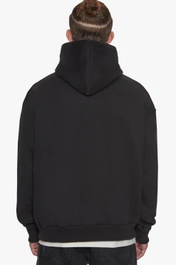 SUPER HEAVY OVERSIZE DS LIMITED HOODIE BLACK