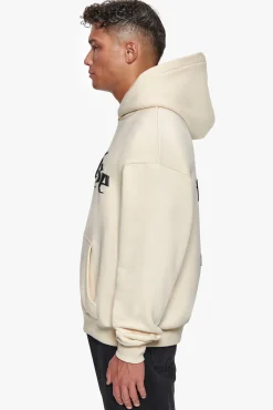 SUPER HEAVY OVERSIZE FUTURE IS OURS HOODIE COCONUT/BLACK