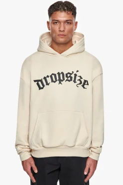 SUPER HEAVY OVERSIZE FUTURE IS OURS HOODIE COCONUT/BLACK