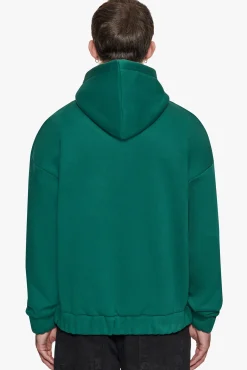 SUPER HEAVY OVERSIZED HD PRINT ZIP HOODIE V2 GREEN