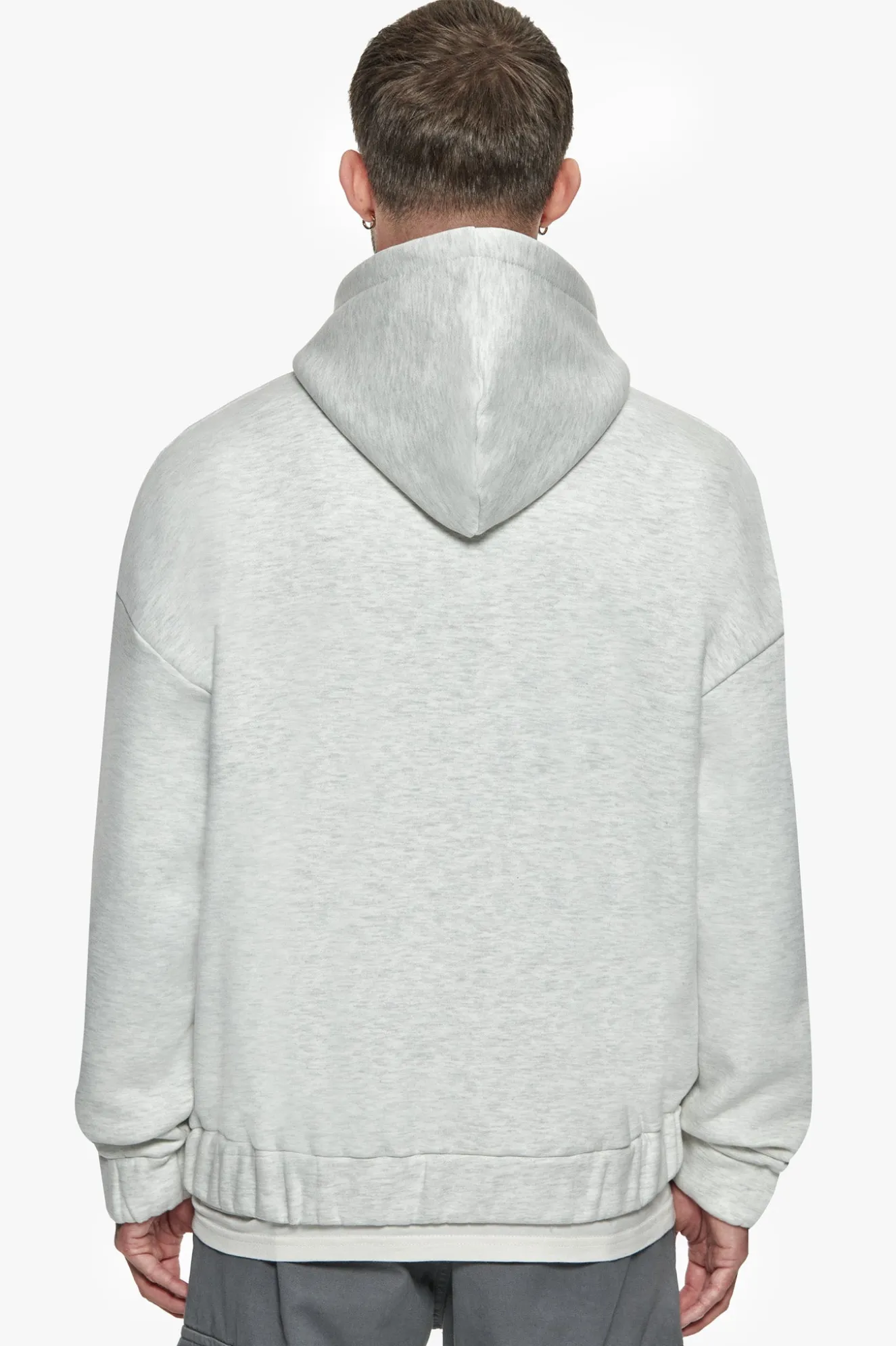 SUPER HEAVY OVERSIZED ZIP-HOODIE LIGHT GREY