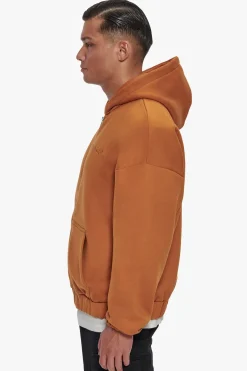 SUPER HEAVY OVERSIZED ZIP-HOODIE PUMPKIN SPICE