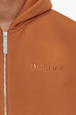 SUPER HEAVY OVERSIZED ZIP-HOODIE PUMPKIN SPICE