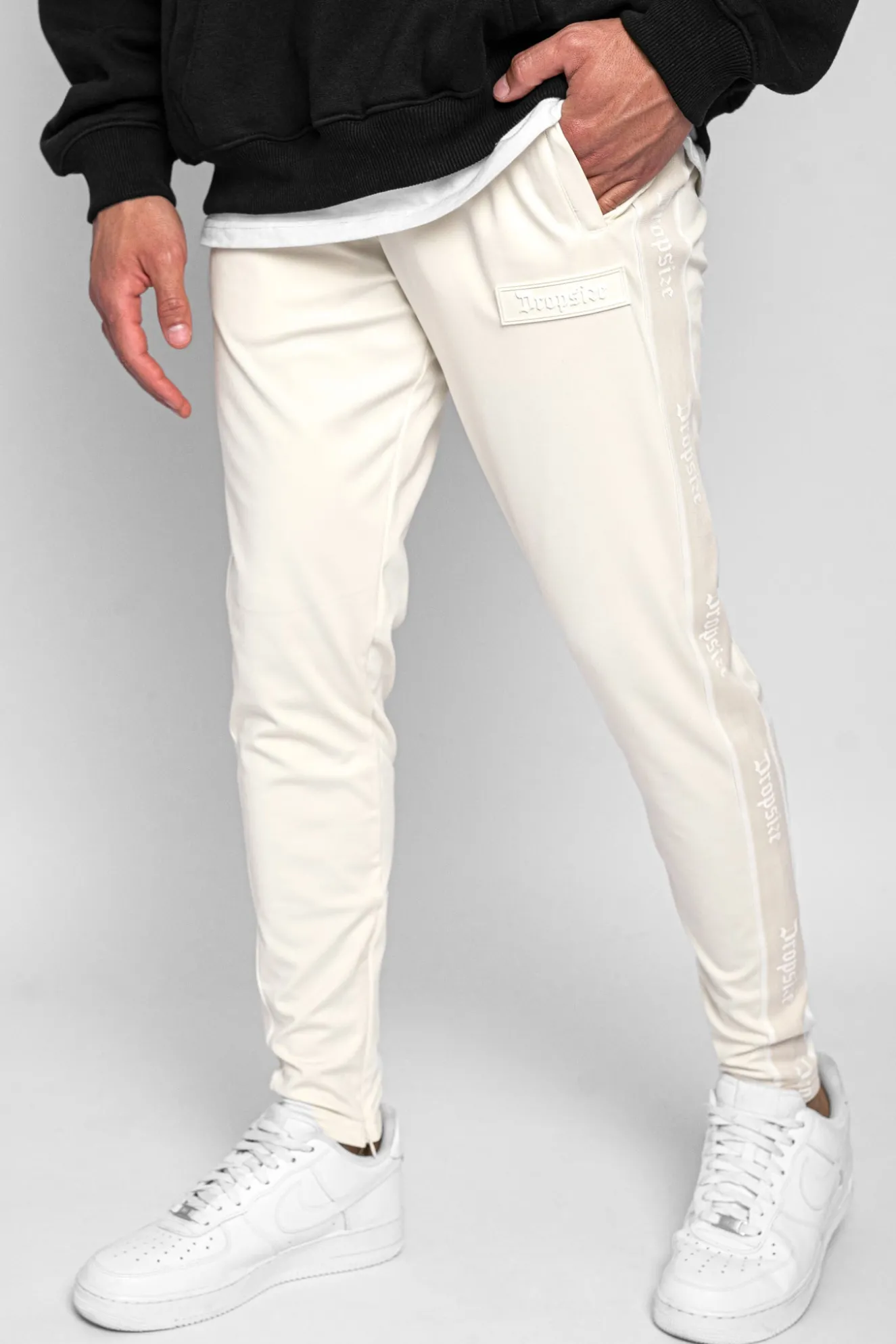 TRACK PANTS CREAM WHITE