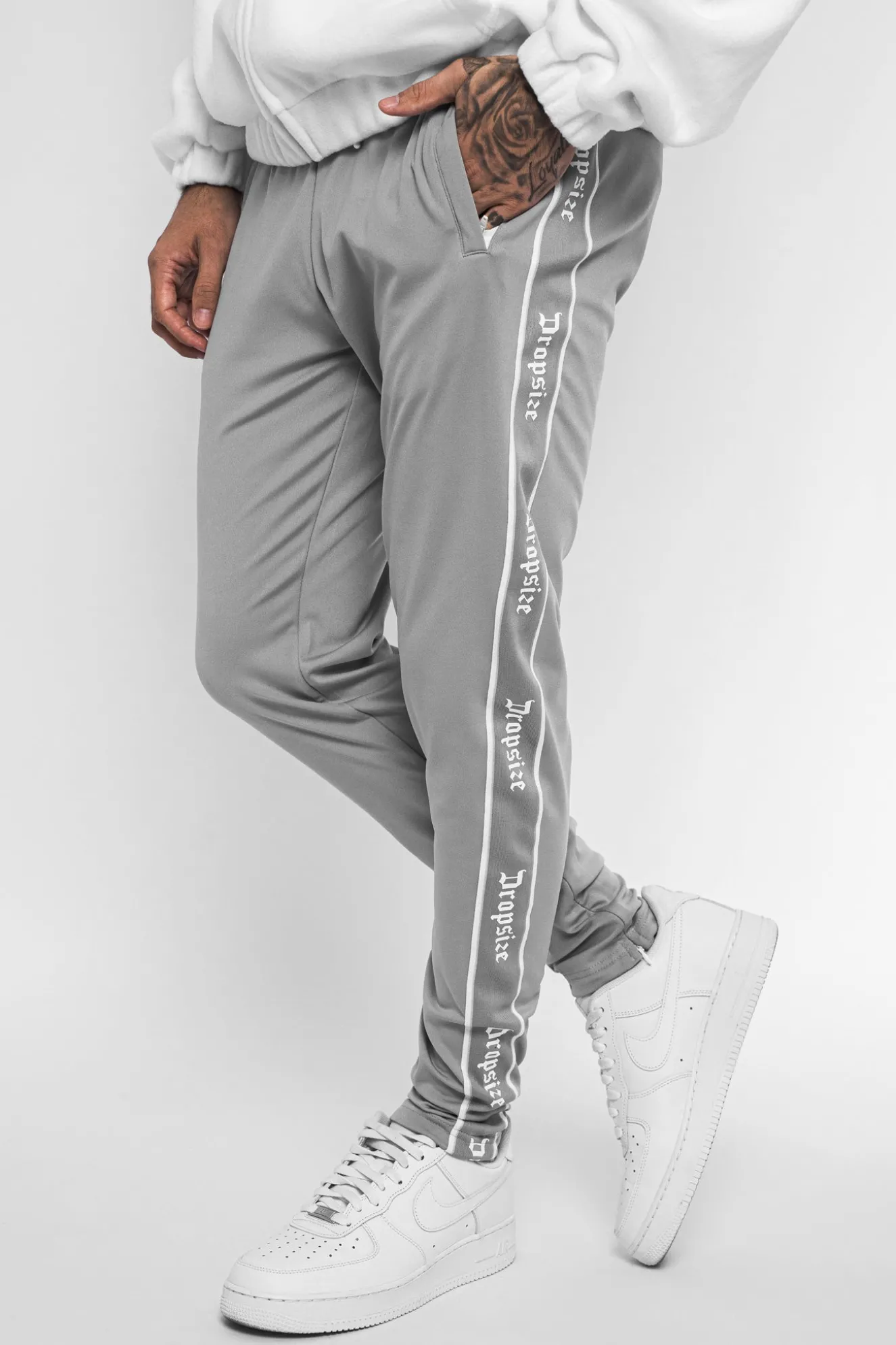 TRACK PANTS SILVER