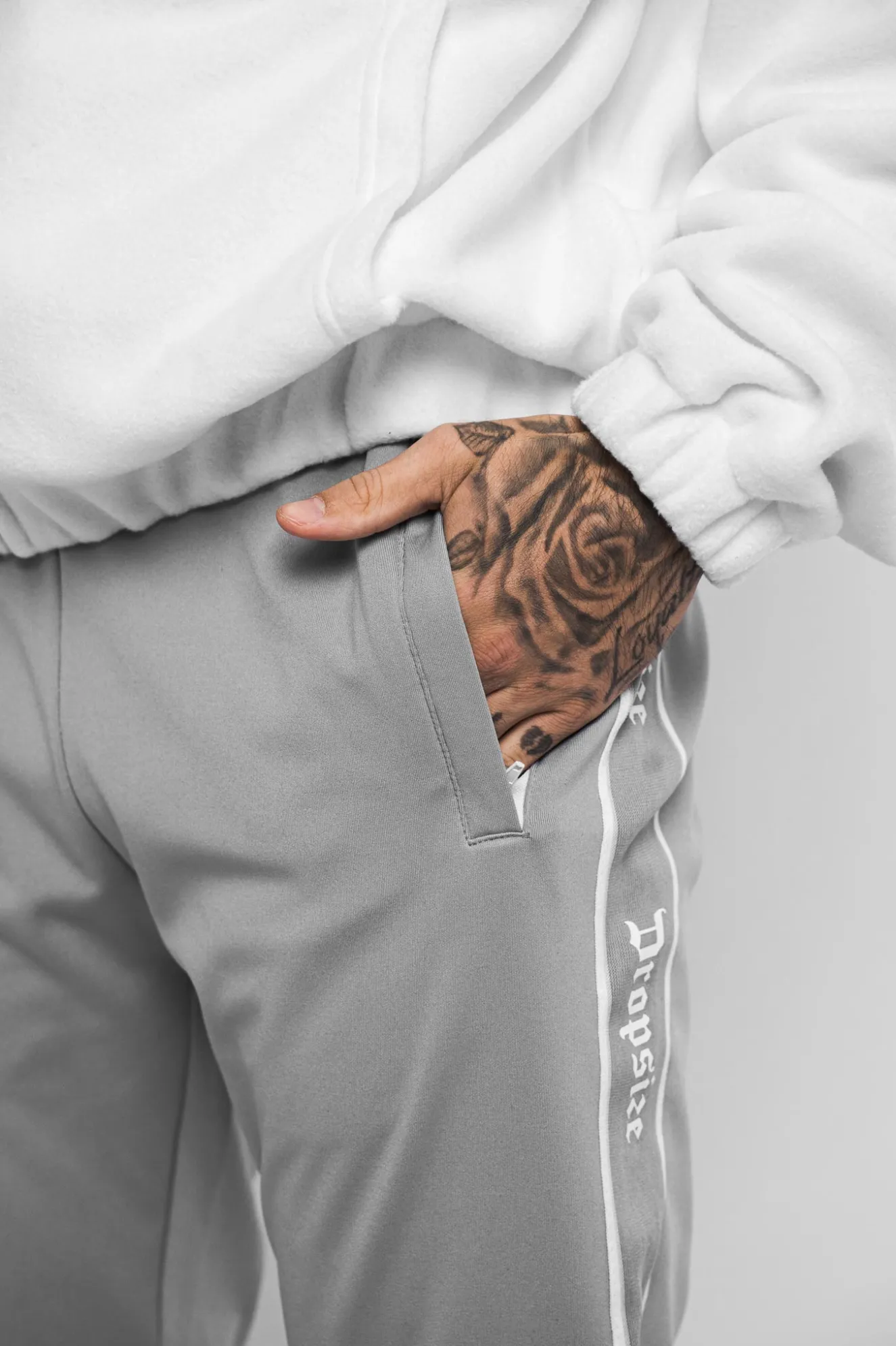 TRACK PANTS SILVER
