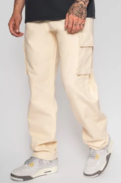 V2 CARGO JEANS SINGLE POCKET BEIGE