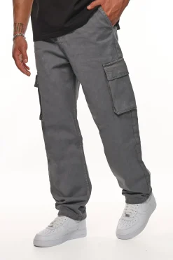V2 CARGO JEANS SINGLE POCKET STEEL GREY