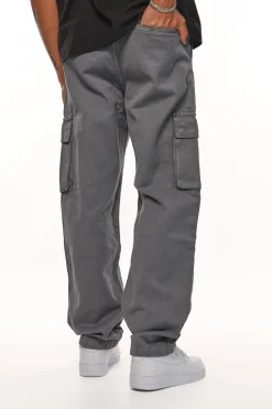 V2 CARGO JEANS SINGLE POCKET STEEL GREY