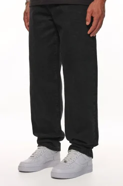 V4 LOOSE FIT JEANS BLACK