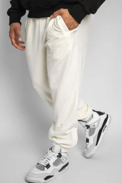 VELOR PANTS CREAM WHITE