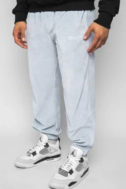 VELOR PANTS WASHED BABY BLUE